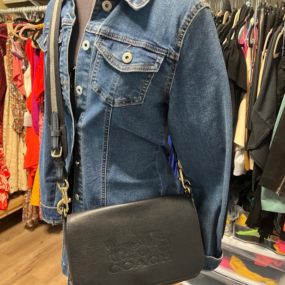 Coach Black Leather Crossbody Bag